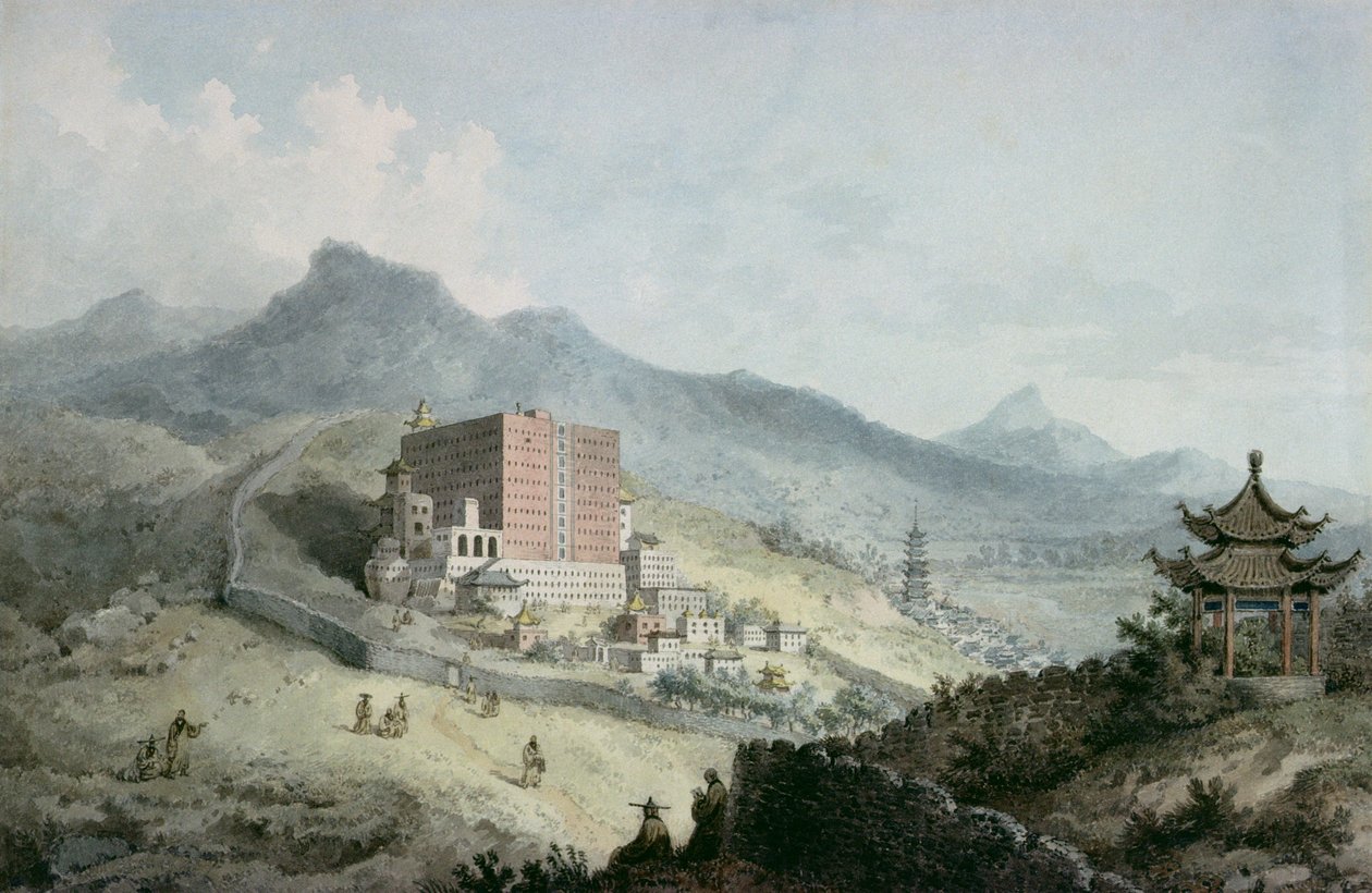 Poo Ta La, of Grote Tempel van Fo, nabij Zehol, Tibet, China door William Alexander