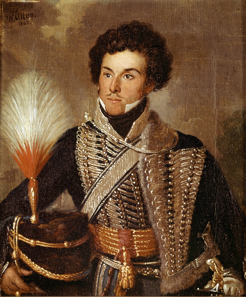 Een officier, 18e Regiment Dragonders, 1840 door William Allan