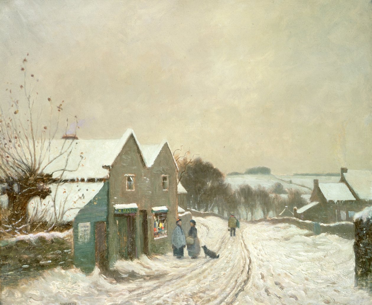 Winter in Turkdean door William Augustus Rixon