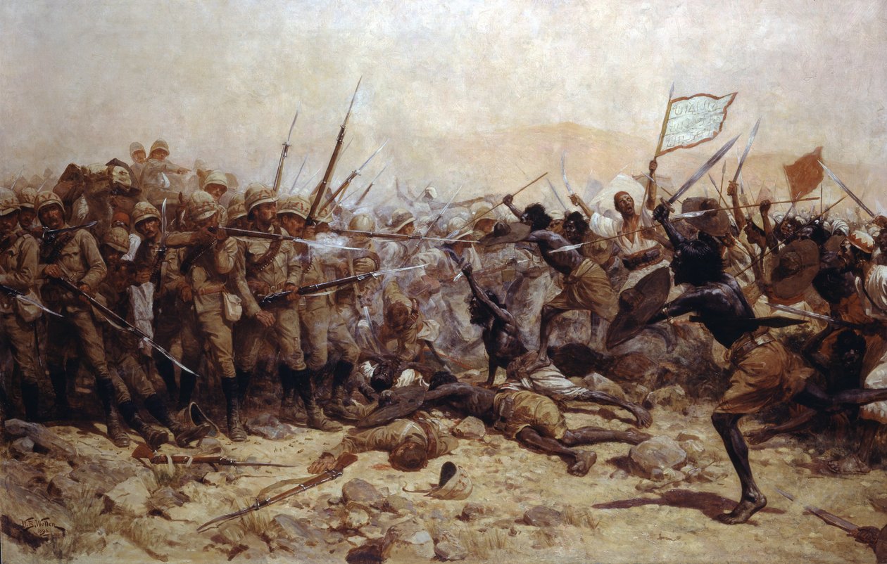 De Slag bij Abu Klea, 17 januari 1885, 1896 door William Barnes Wollen