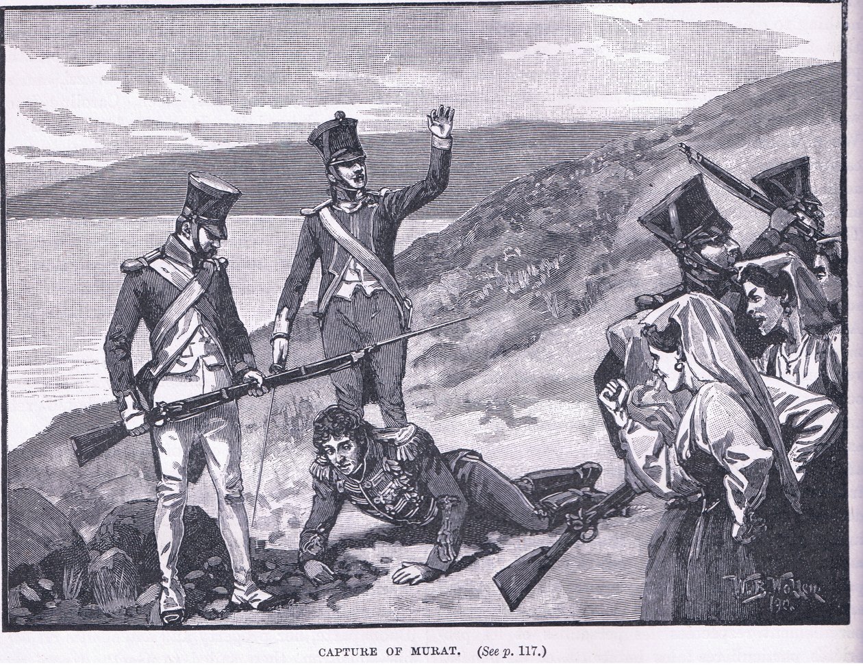 De gevangenneming van Murat AD 1815 door William Barnes Wollen