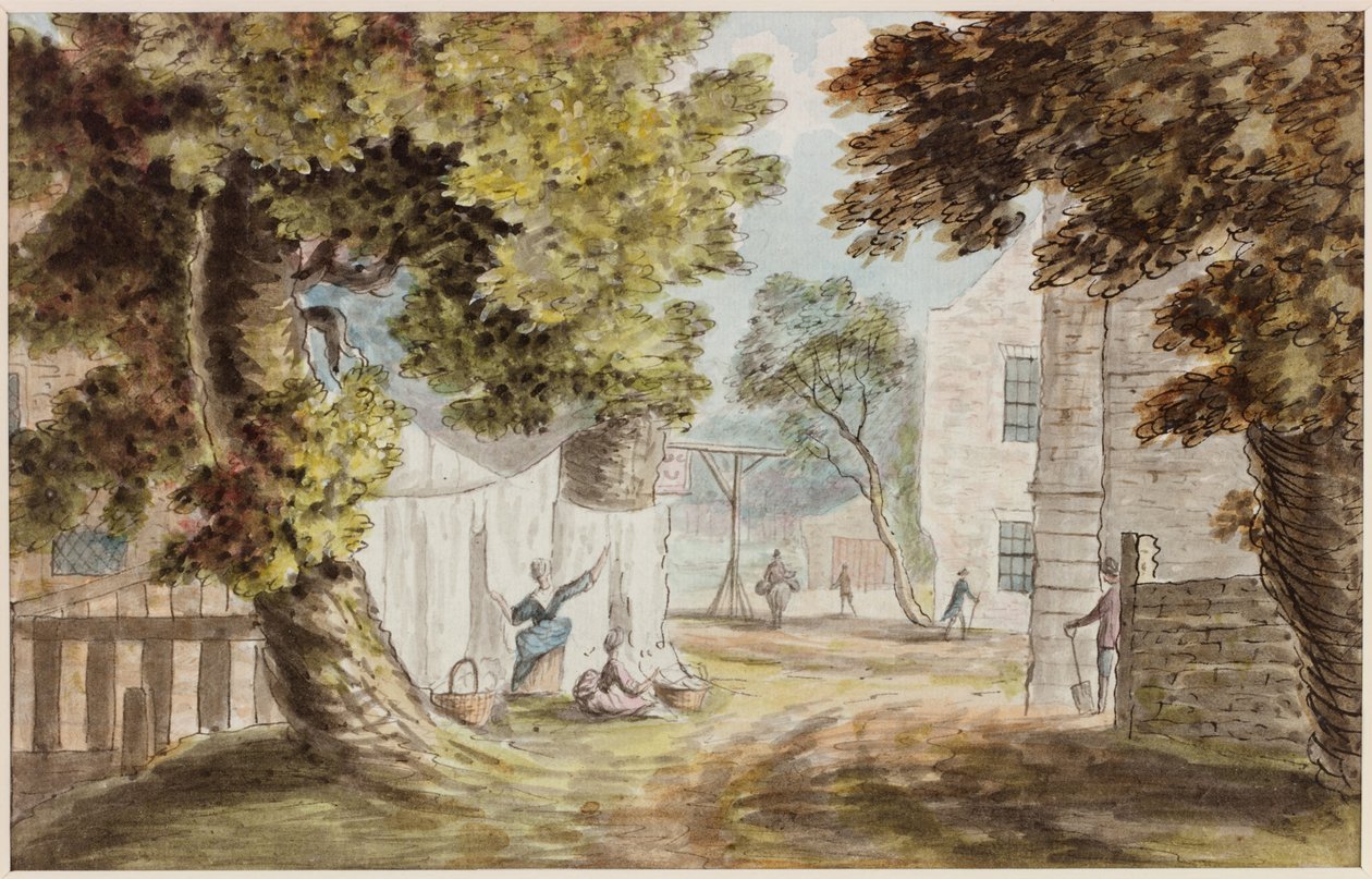 Drukke Cottage door William Beilby