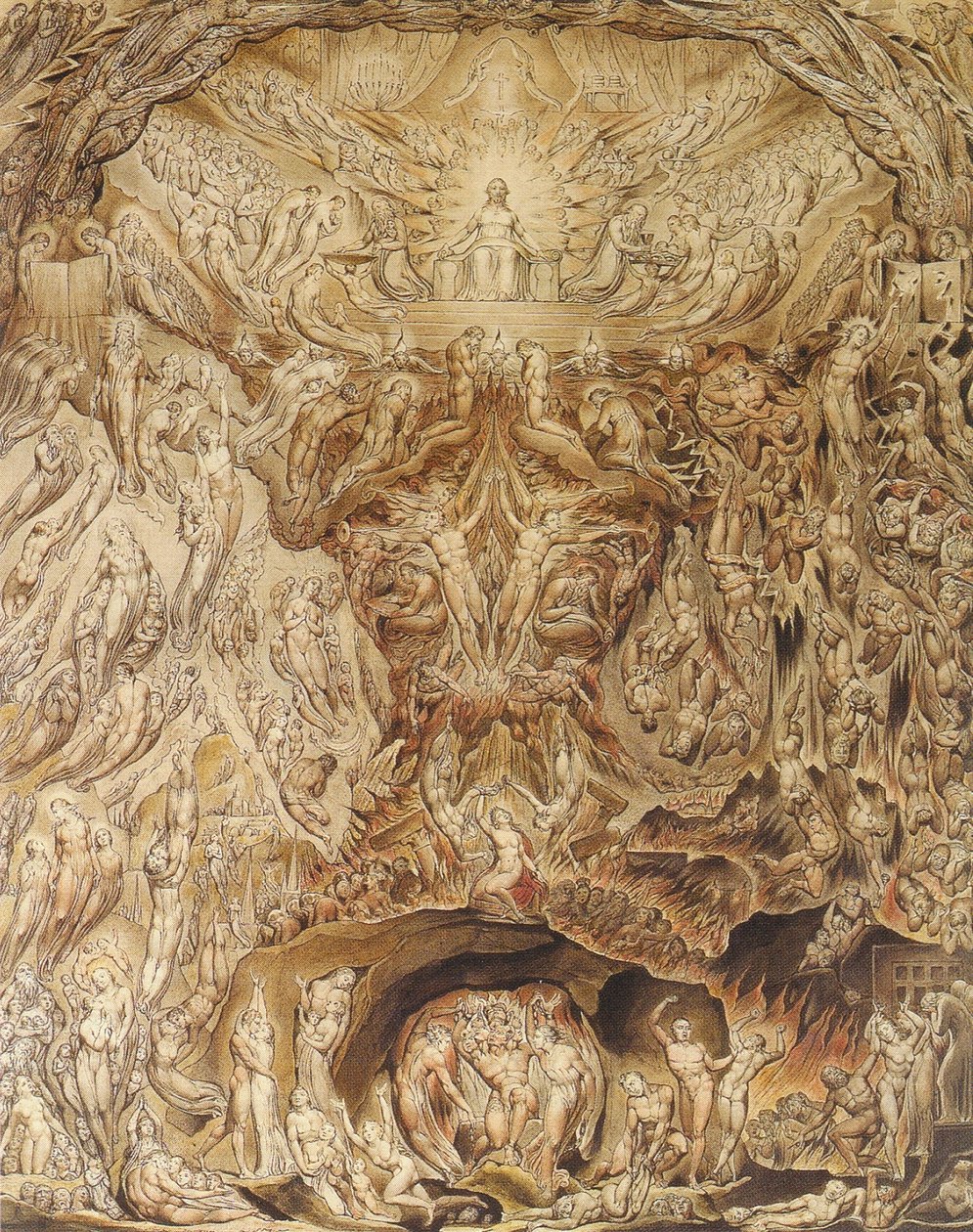 Een visioen van het laatste oordeel door William Blake