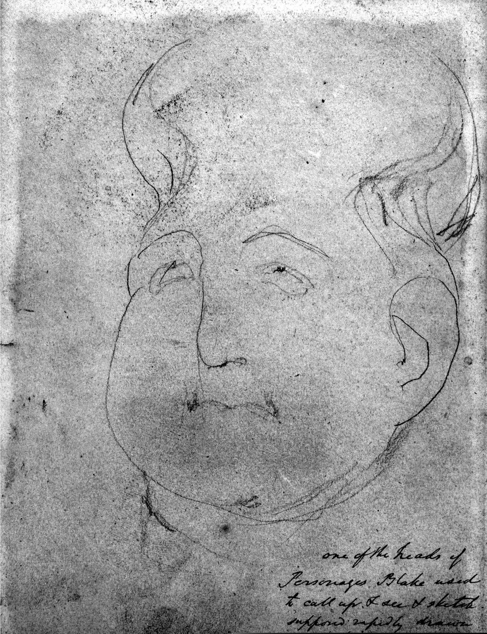 Een visionair hoofd door William Blake