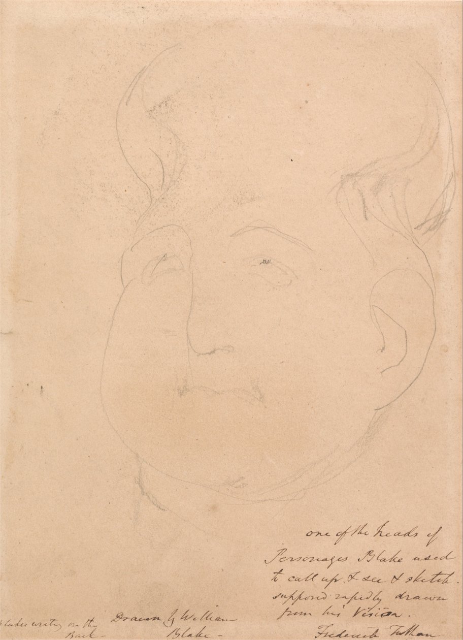 Een visionair hoofd door William Blake