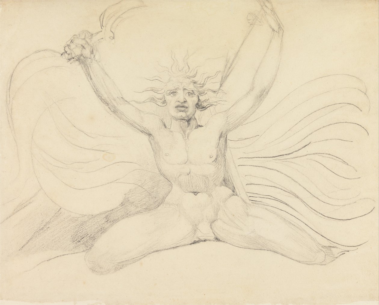 Albion Dwingt de Vier Zoas tot Hun Juiste Taken door William Blake