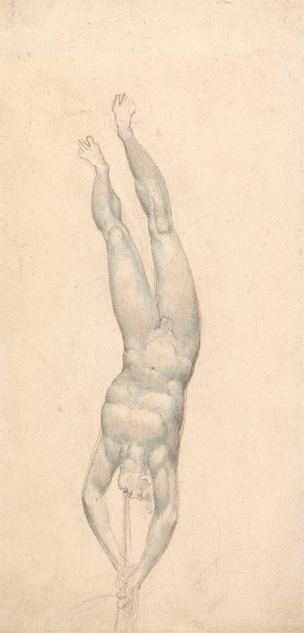 Een Engel met een Trompet door William Blake