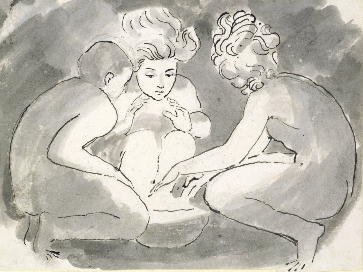 Kinderen rond een Vuur door William Blake
