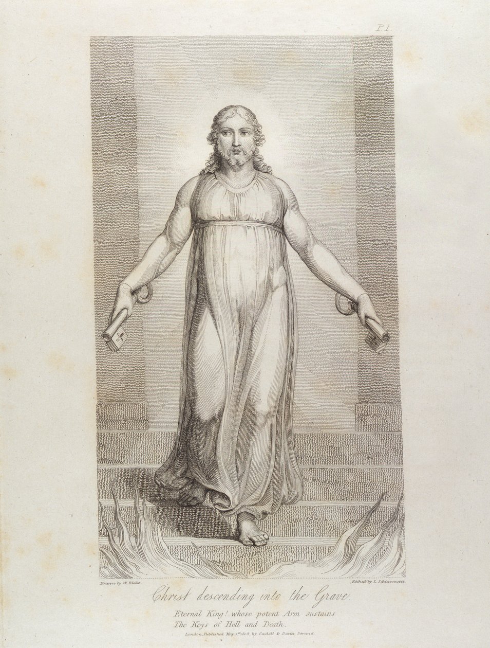 Christus daalt af in het graf, pl.3, illustratie uit 