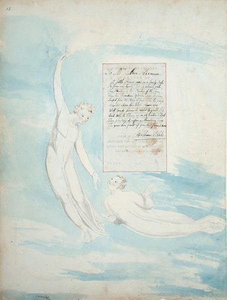 Elegie Geschreven in een Landelijke Kerkhof, uit De Gedichten van Thomas Gray, gepubliceerd 1797-98 door William Blake