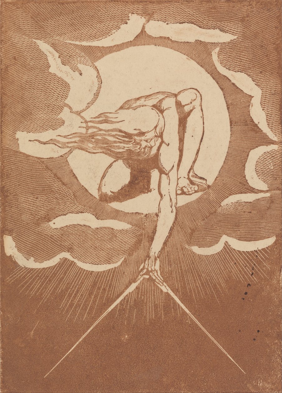 Europa. Een Profetie, Frontispice Proefdruk door William Blake