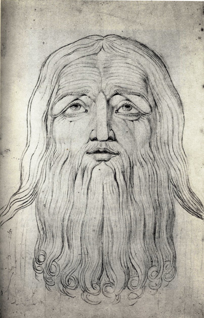 Hoofd van Job door William Blake