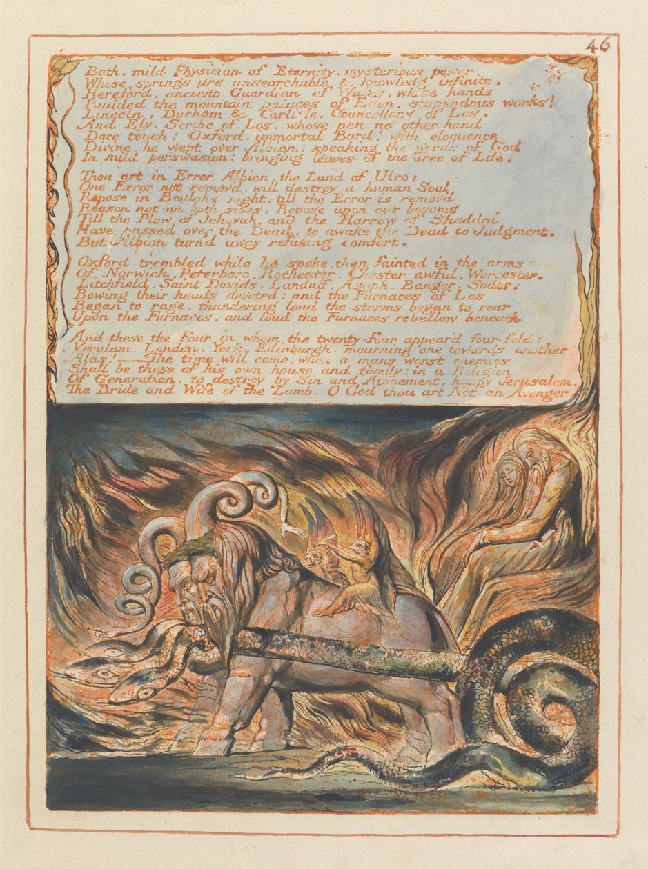 Jeruzalem, Plaat 46 door William Blake
