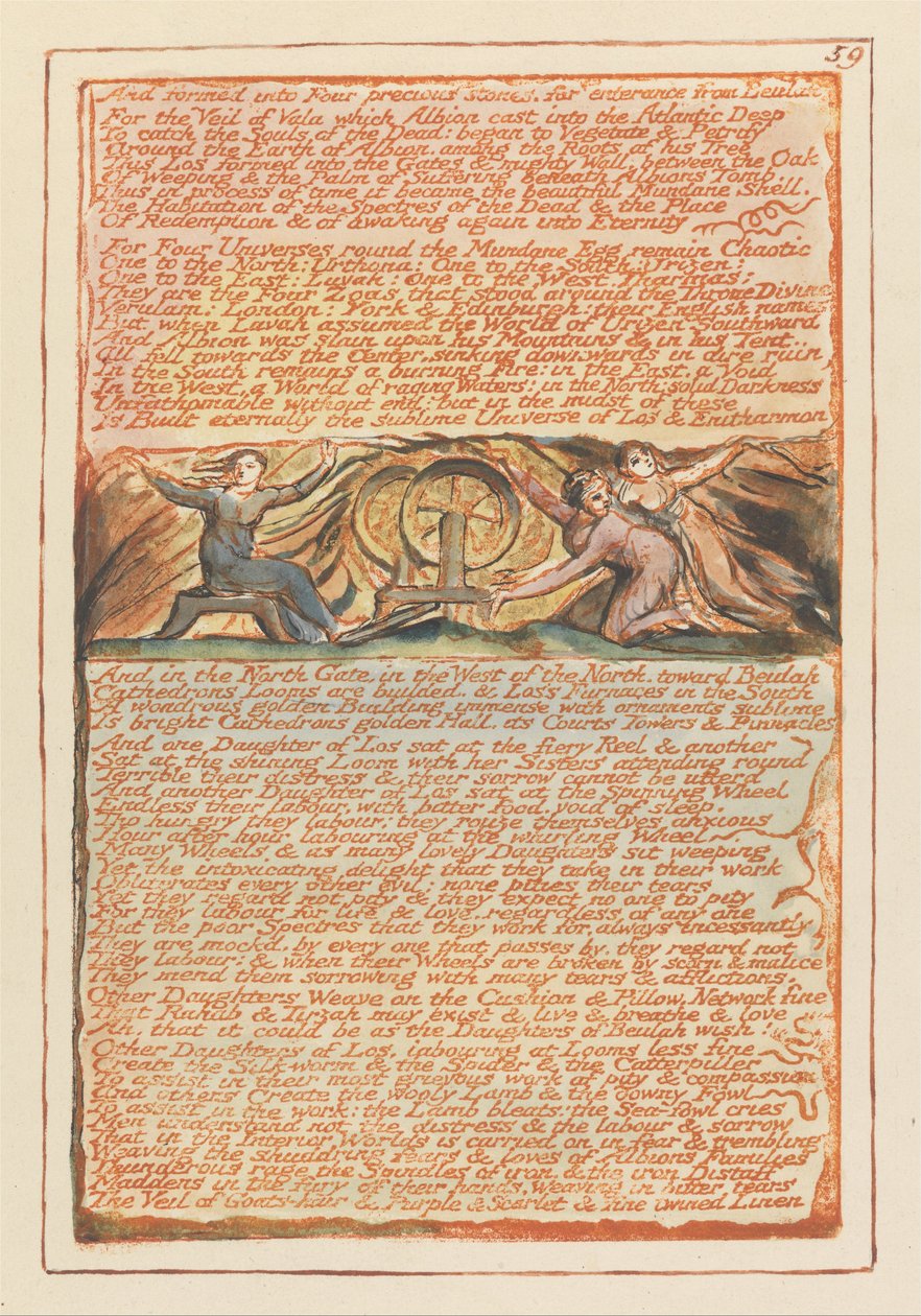 Jeruzalem, Plaat 59 door William Blake
