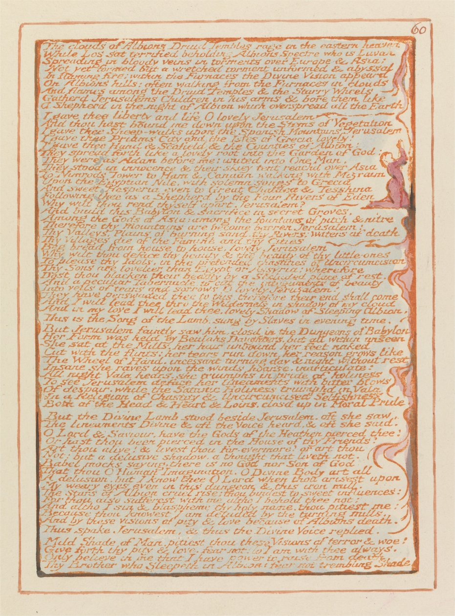 Jeruzalem, Plaat 60 door William Blake