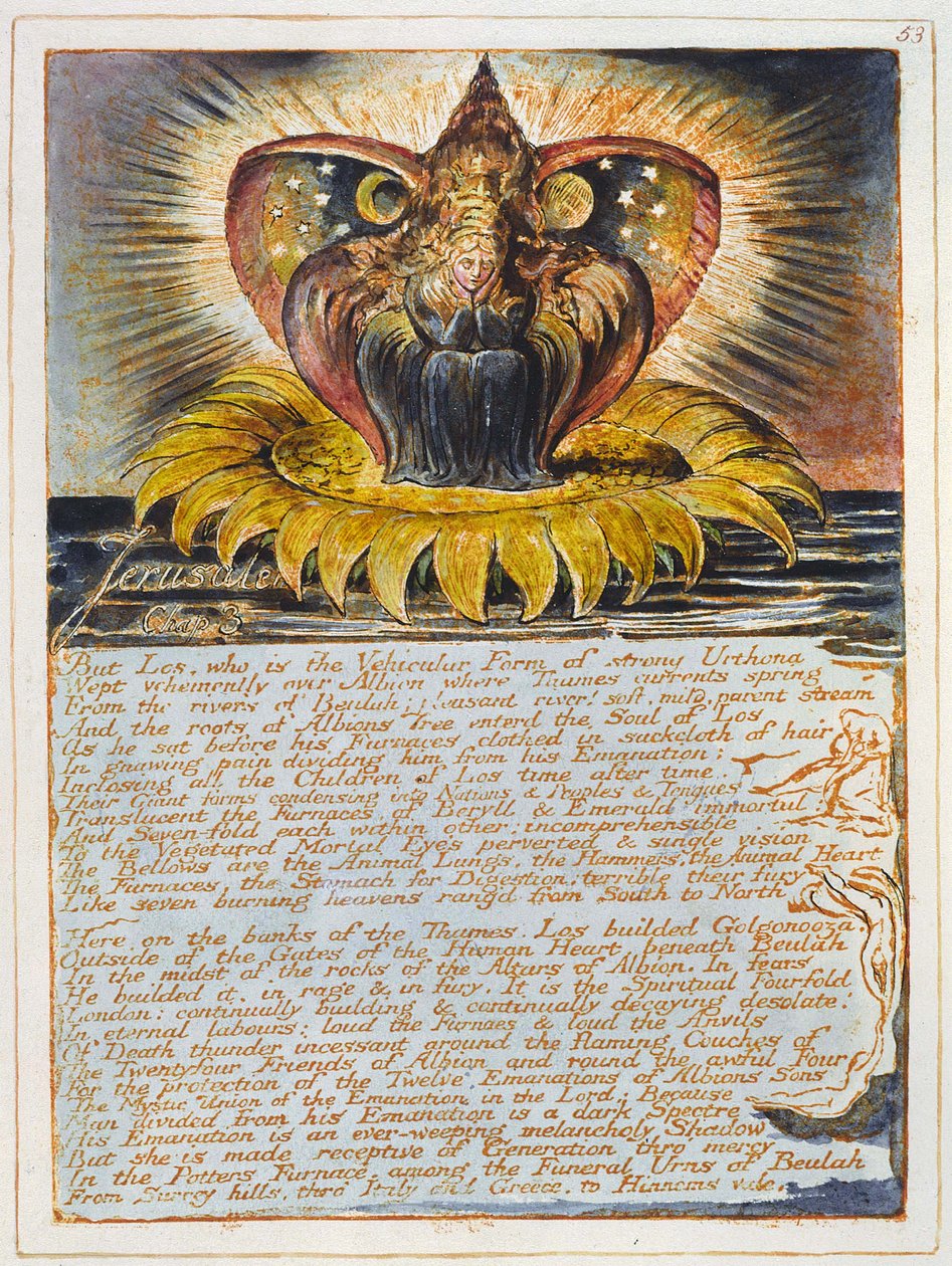 Jeruzalem De emanatie van de reus Albion door William Blake