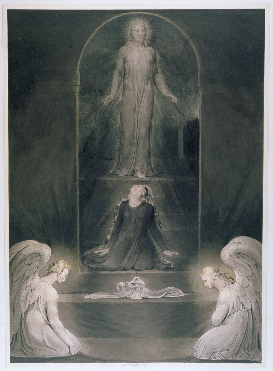 Maria Magdalena bij het Graf, ca. 1805 door William Blake