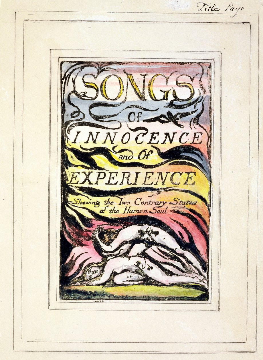 Titelpagina uit Songs of Innocence and of Experience (kopie R) ca. 1802-08 door William Blake