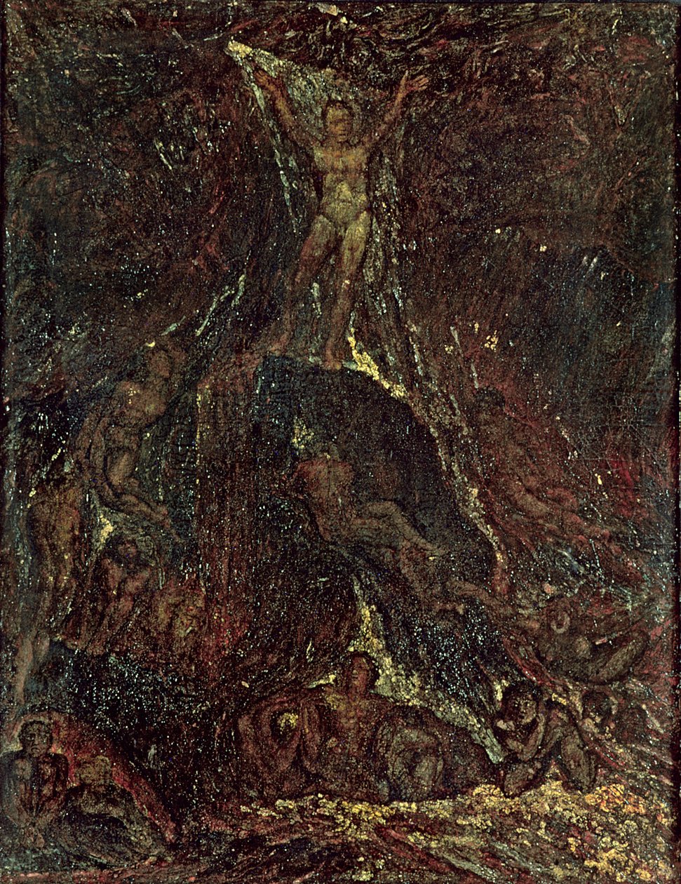 Satan roept zijn legioenen op door William Blake