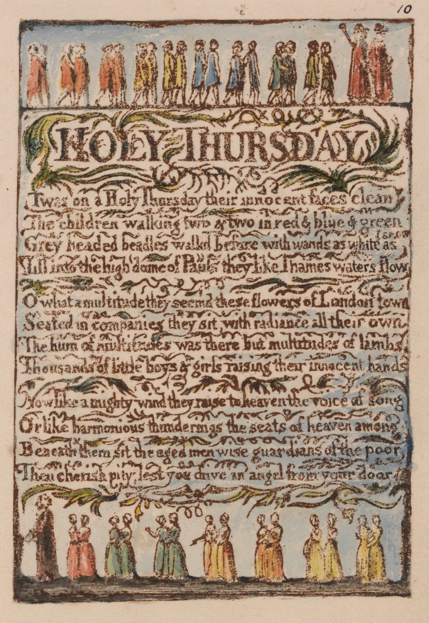 Liederen van onschuld en ervaring, plaat 10 door William Blake