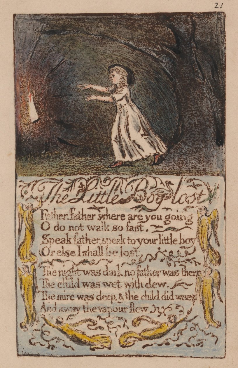 Liederen van onschuld en ervaring, plaat 21 door William Blake