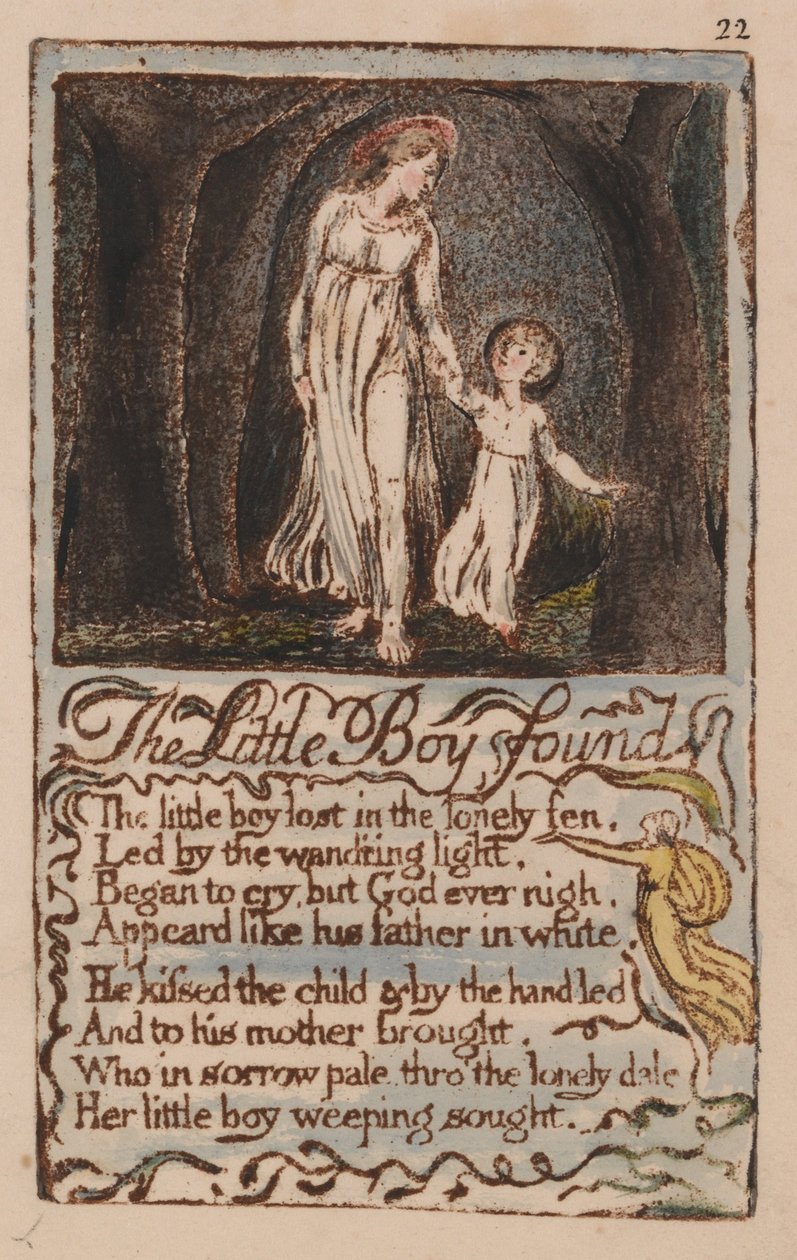 Liederen van onschuld en ervaring, plaat 22 door William Blake