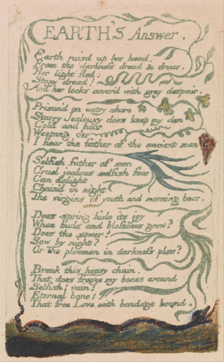 Liederen van onschuld en ervaring, plaat 35 door William Blake