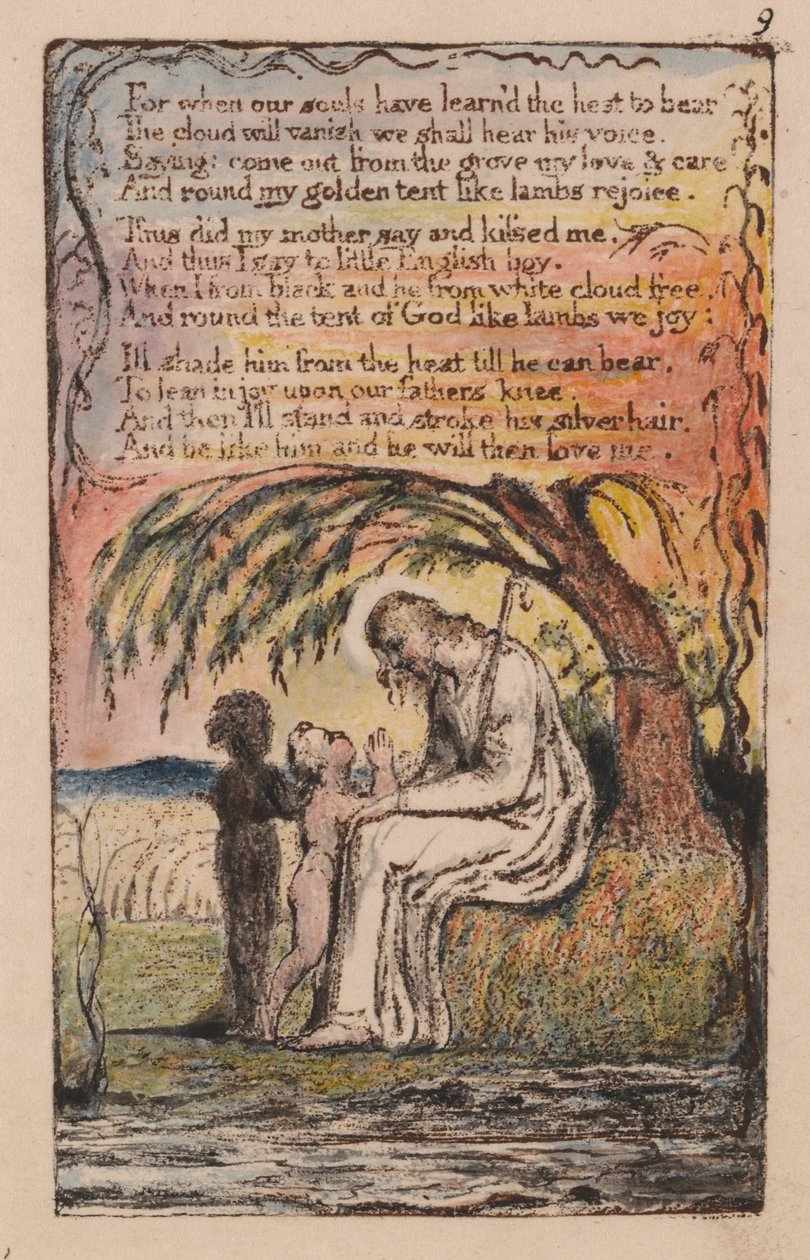 Liederen van Onschuld en Ervaring, Plaat 9 door William Blake