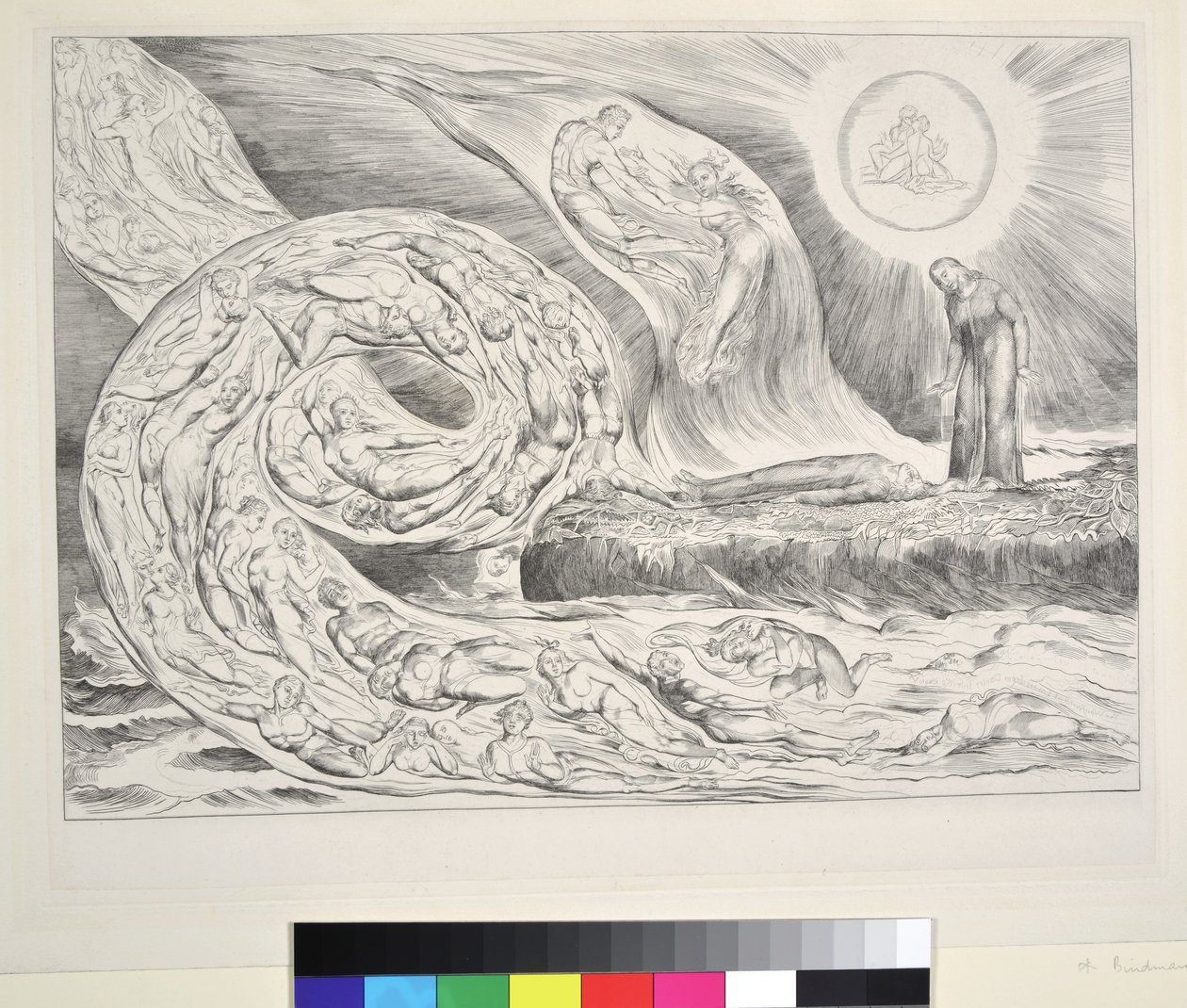De cirkel van de wellustigen: Paolo en Francesca, Inferno, Canto V, illustratie bij de 