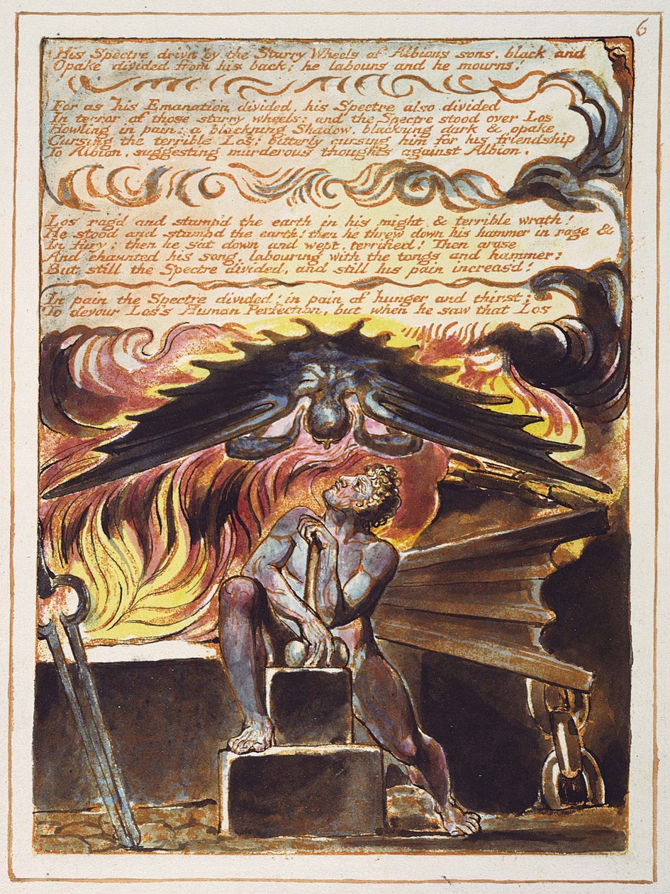 De Uitstraling van de Reus Albion door William Blake