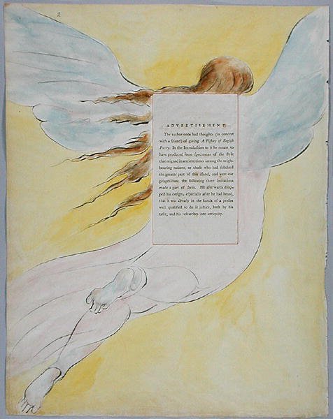 De Fatale Zusters, ontwerp 68 uit De Gedichten van Thomas Gray, 1797-98 door William Blake