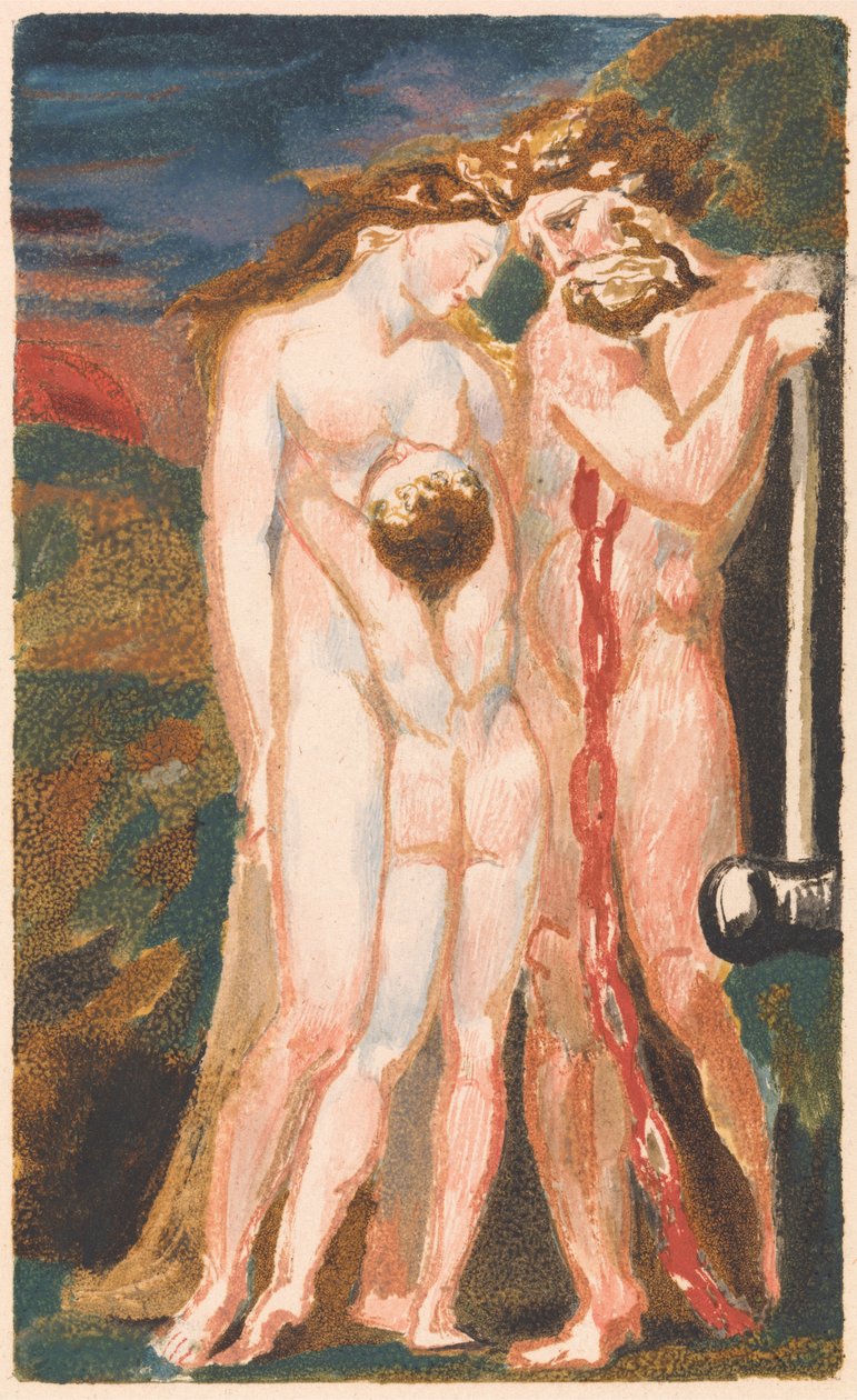 Het eerste boek van Urizen, Plaat 18 (Bentley 21) door William Blake