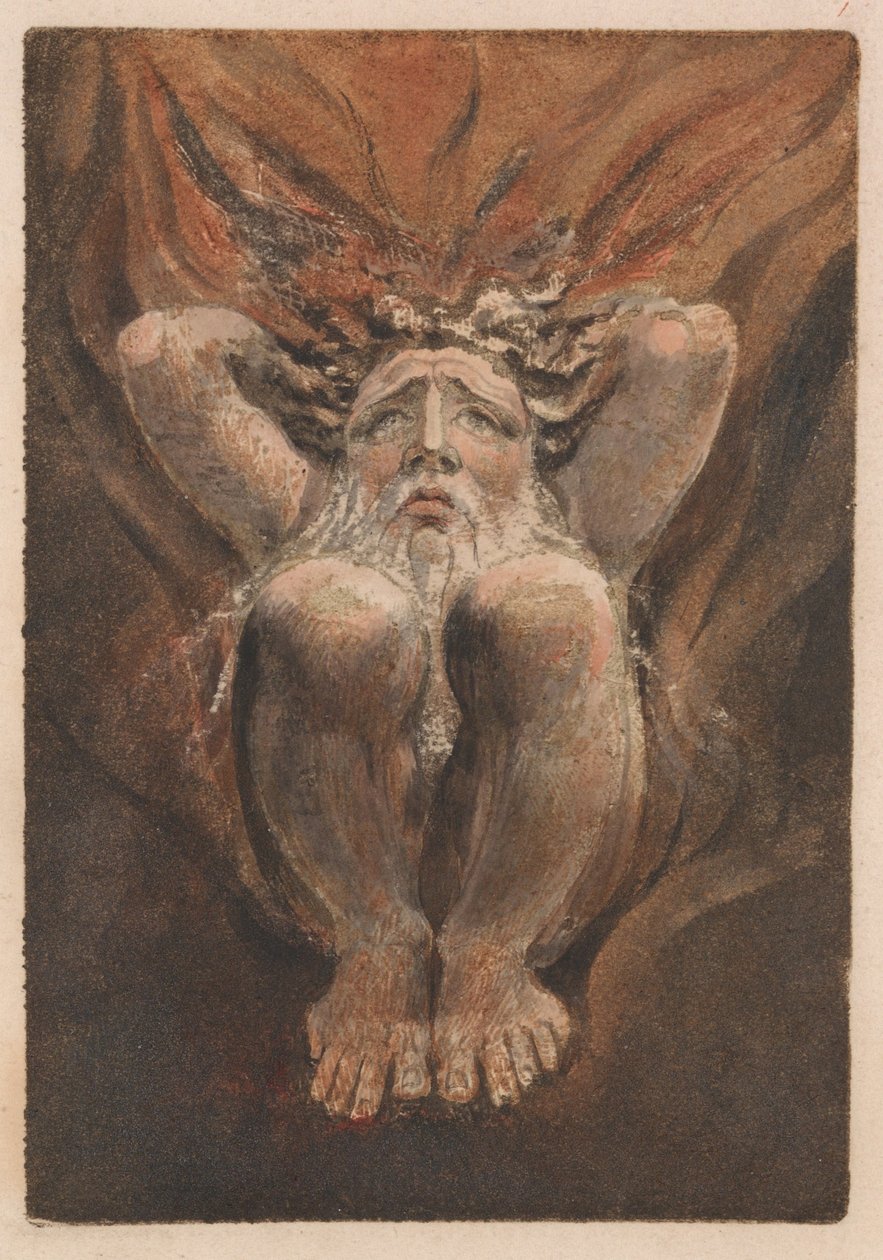Het eerste boek van Urizen, Plaat 21 (Bentley 16) door William Blake