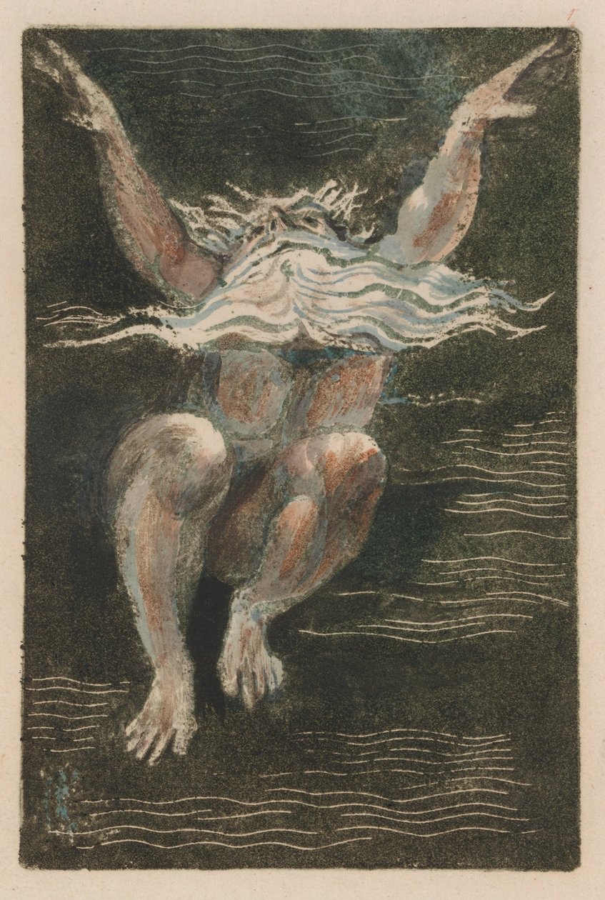 Het eerste boek van Urizen, Plaat 7 (Bentley 12) door William Blake