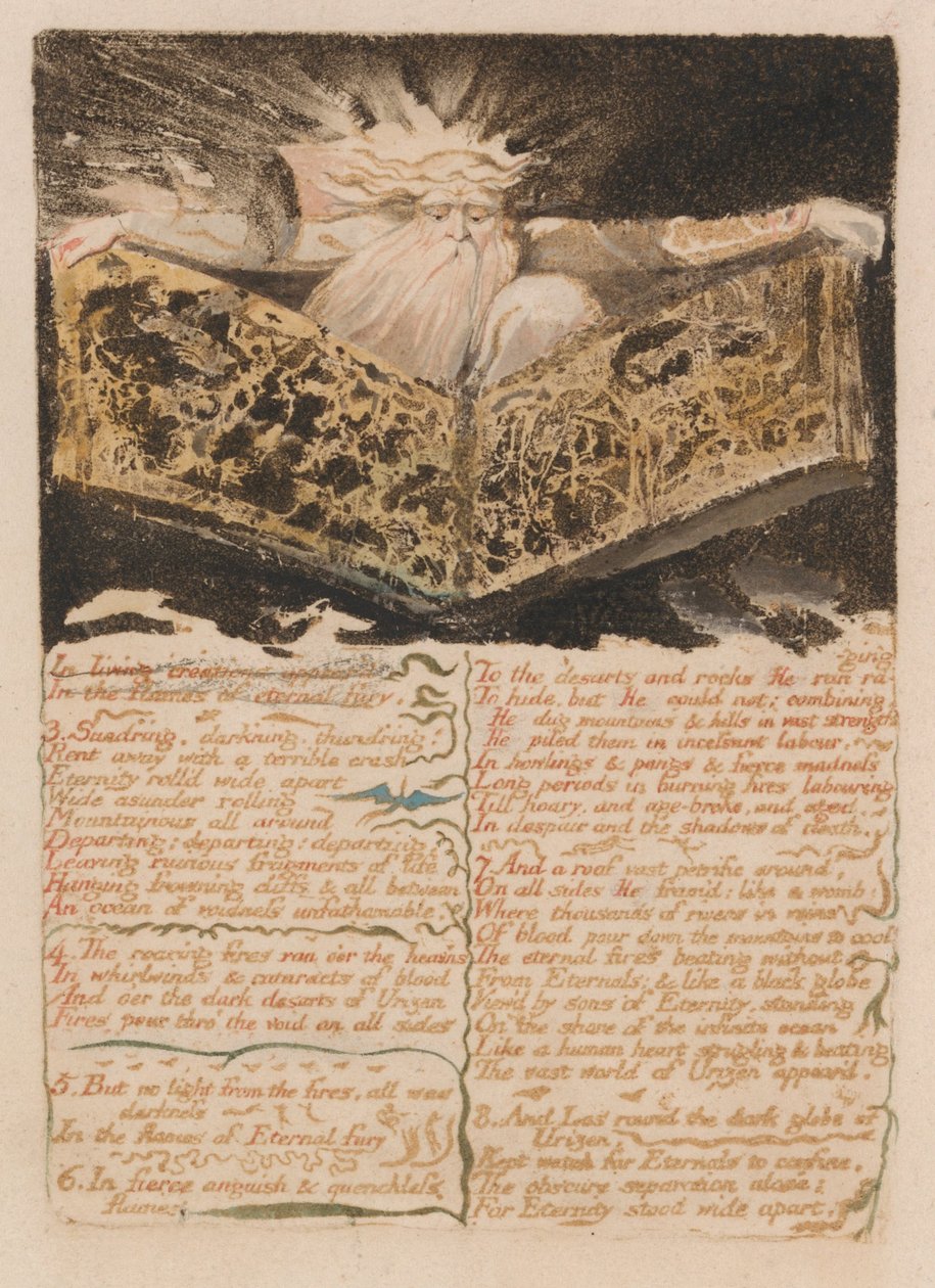 Het Eerste Boek van Urizen, Plaat 8 door William Blake