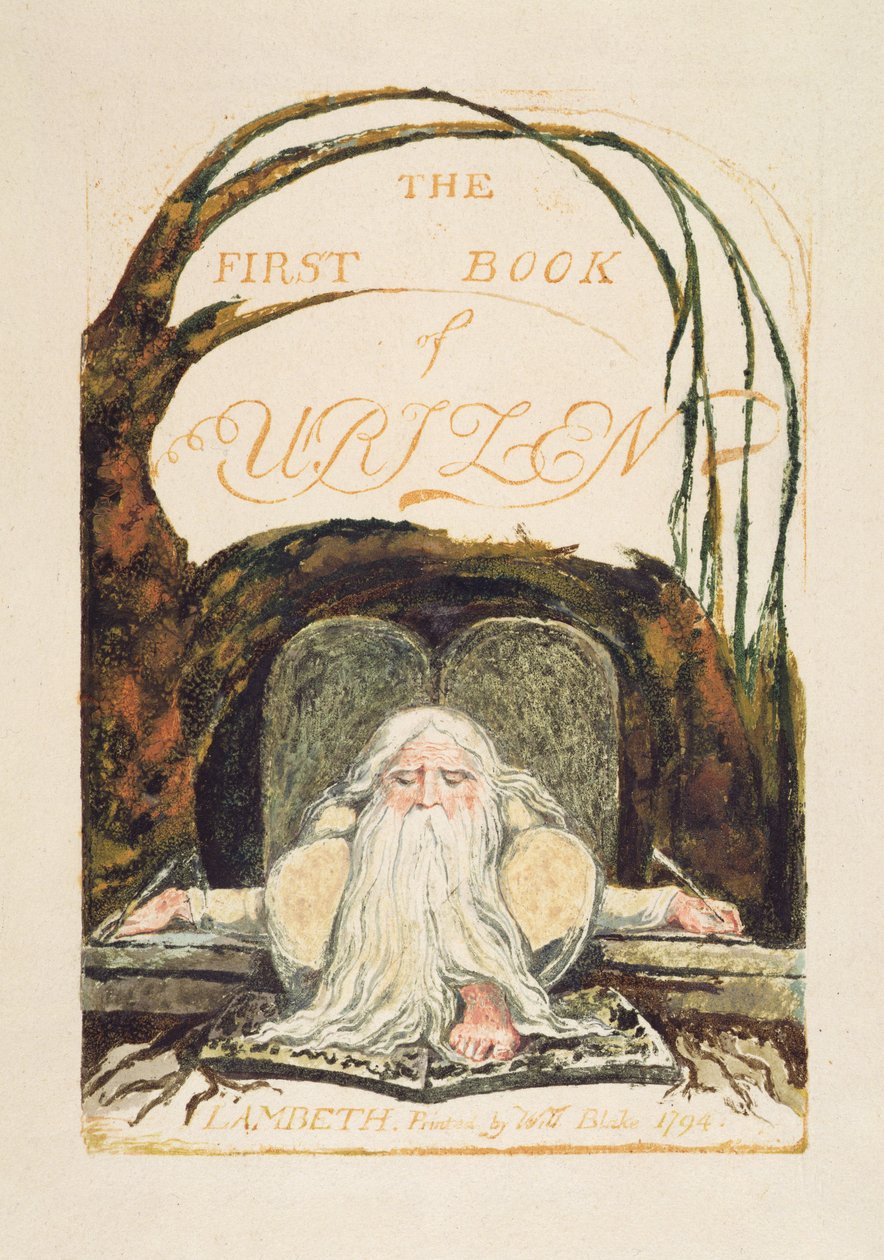Het Eerste Boek van Urizen, plaat 1 door William Blake