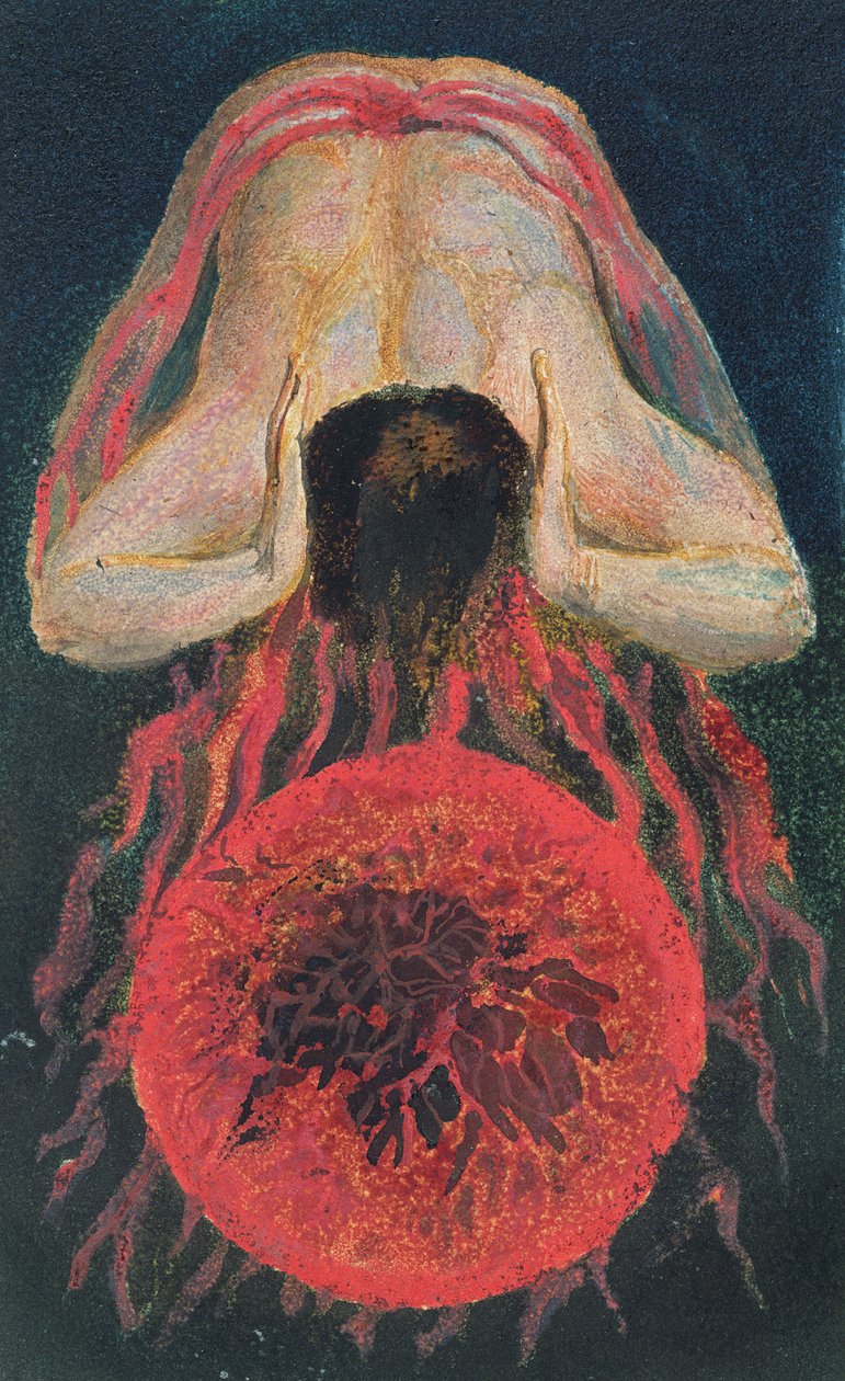 Het eerste boek van Urizen, plaat 17 door William Blake