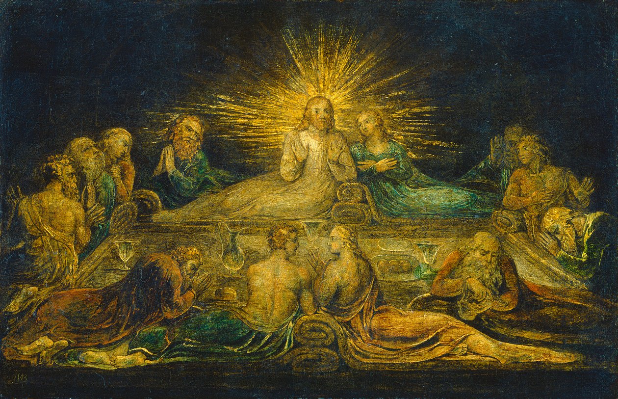 Het Laatste Avondmaal, 1799 door William Blake