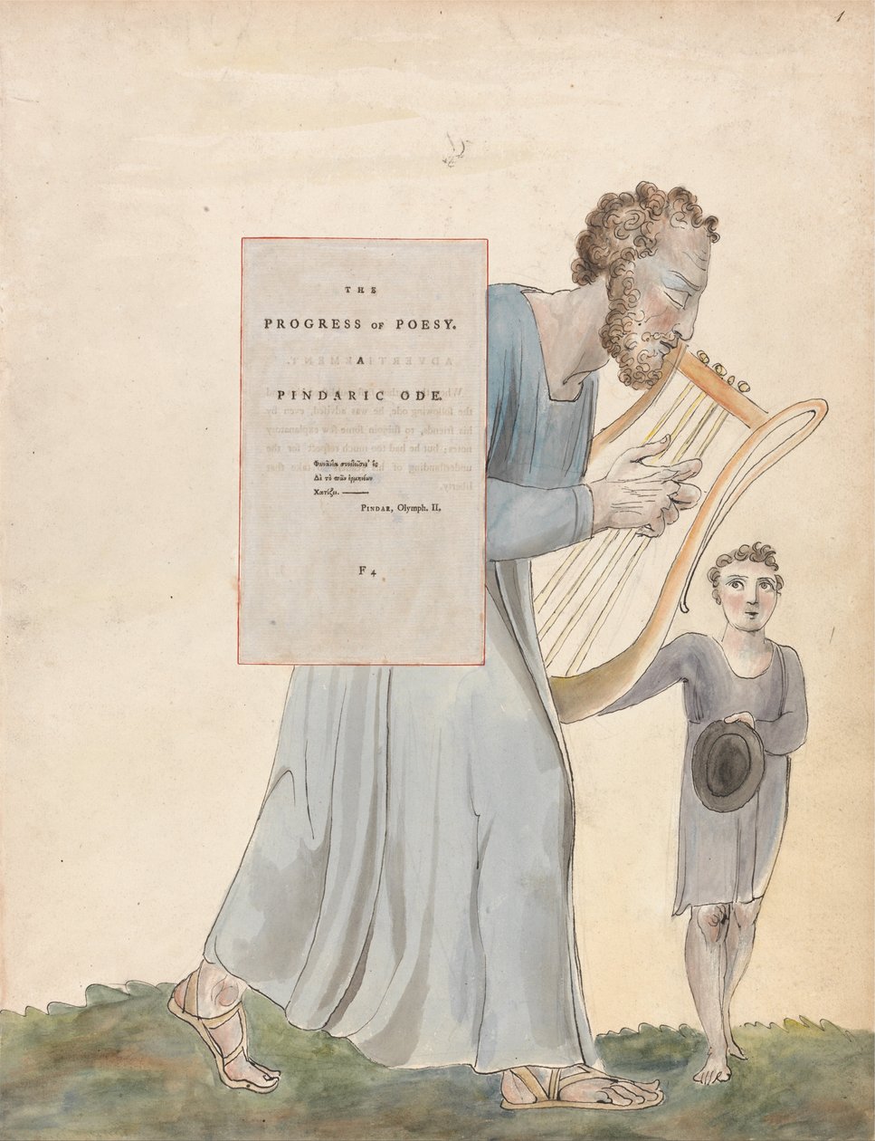 De Gedichten van Thomas Gray, Ontwerp 41, De Voortgang van Poëzie door William Blake