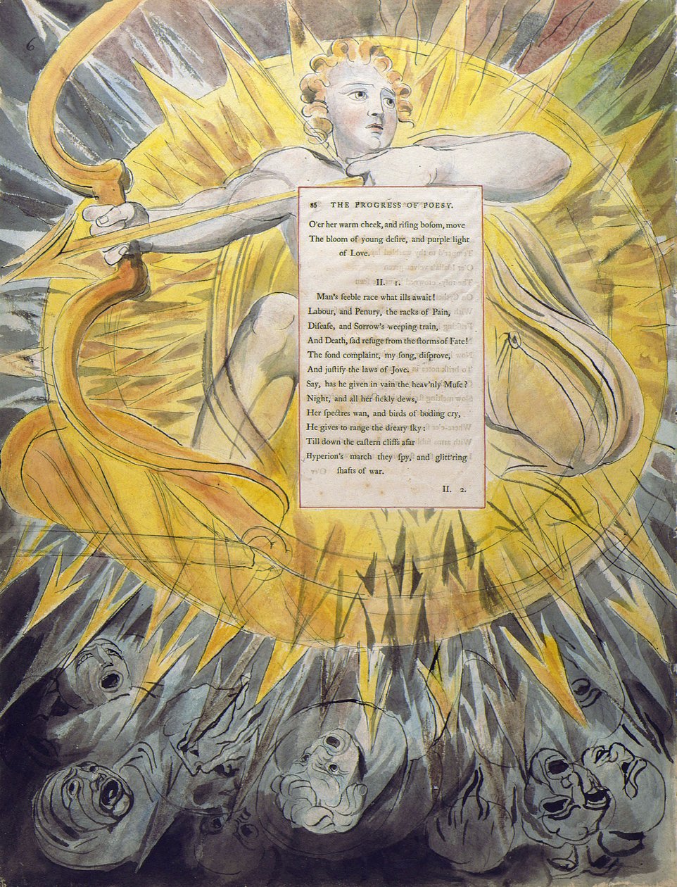 De Gedichten van Thomas Gray, Ontwerp 46, De Voortgang van Poëzie door William Blake