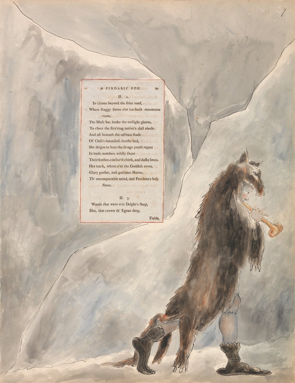 De Gedichten van Thomas Gray, Ontwerp 47, De Voortgang van Poëzie door William Blake