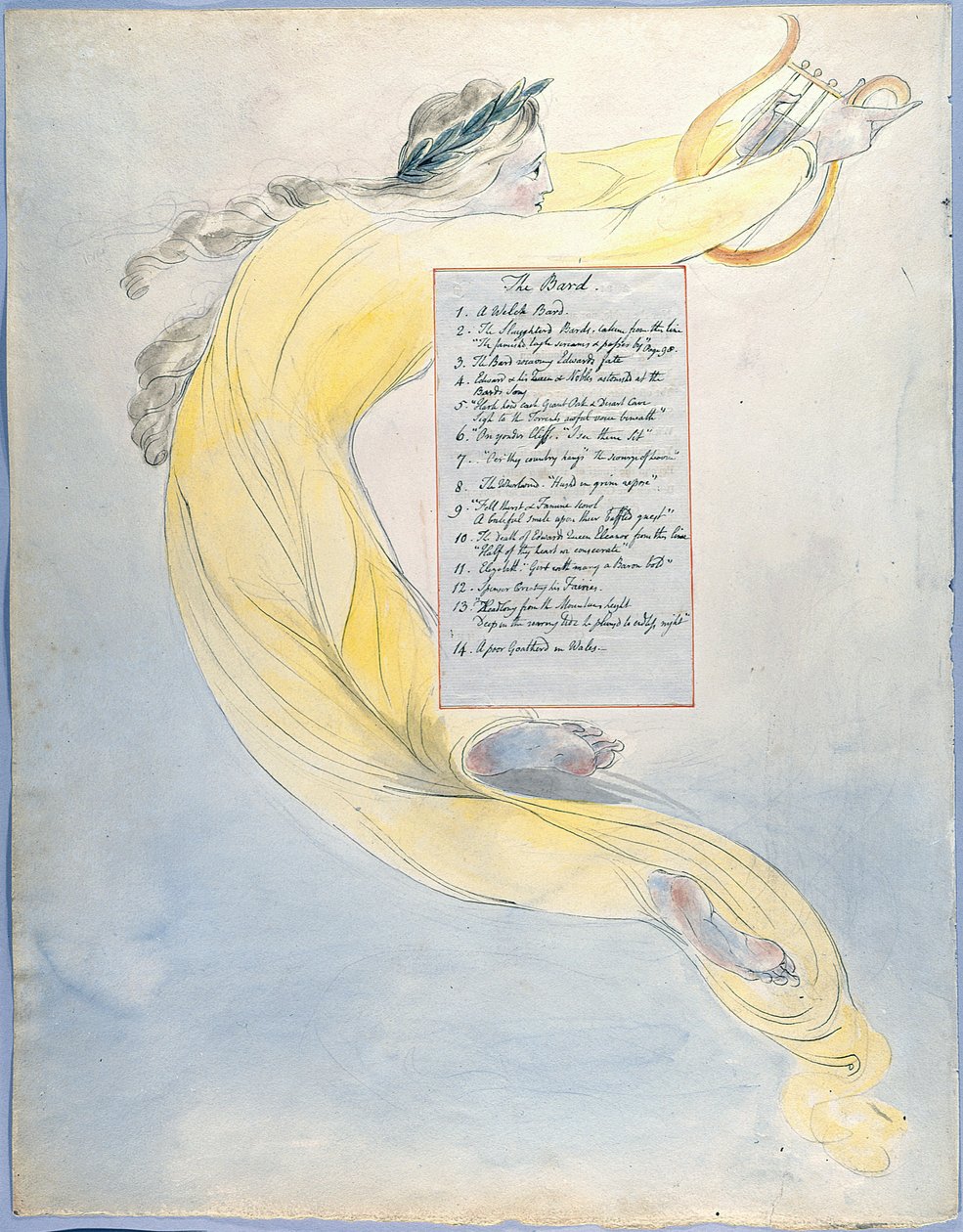 De Gedichten van Thomas Gray, Ontwerp 52, De Voortgang van Poëzie door William Blake