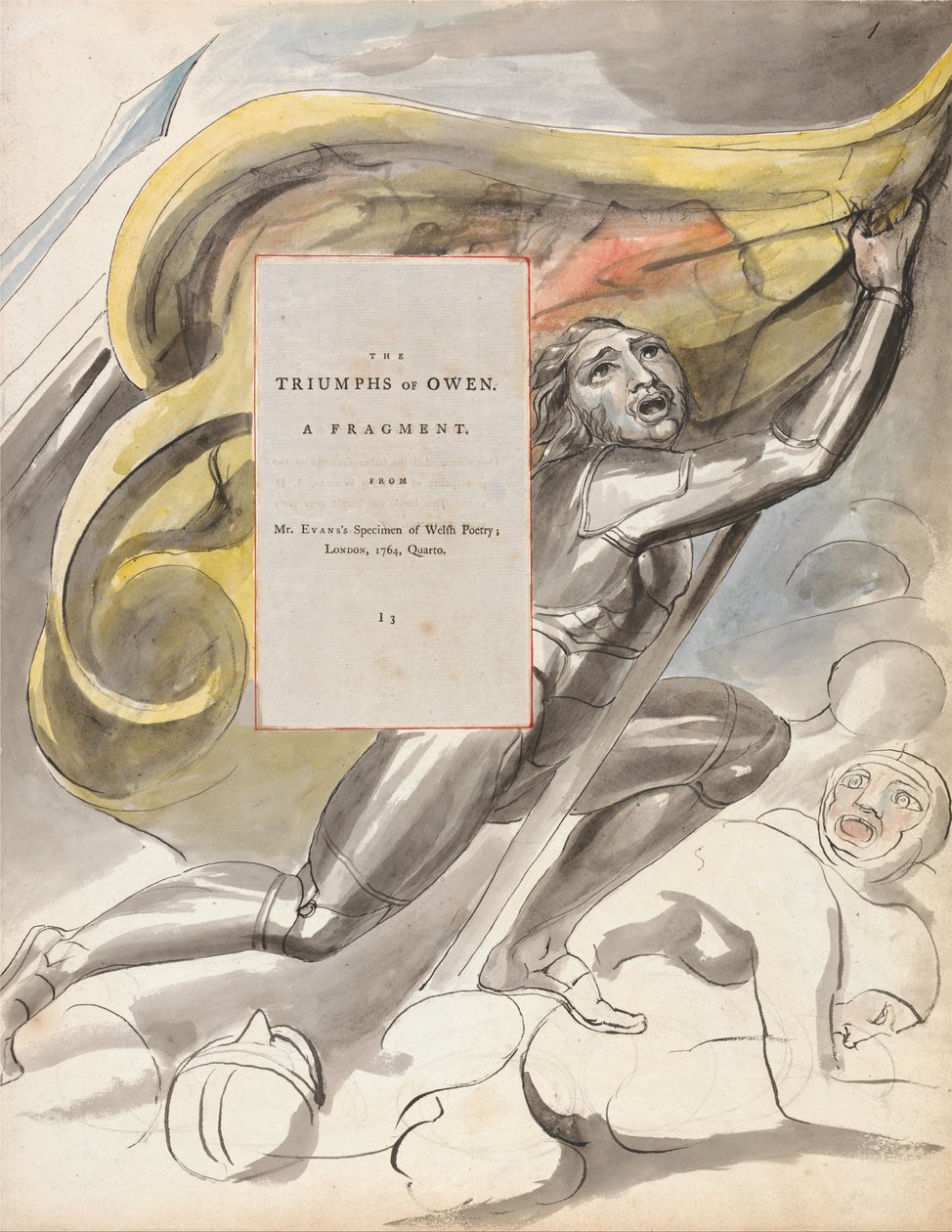 De Gedichten van Thomas Gray, Ontwerp 87, De Triomfen van Owen door William Blake