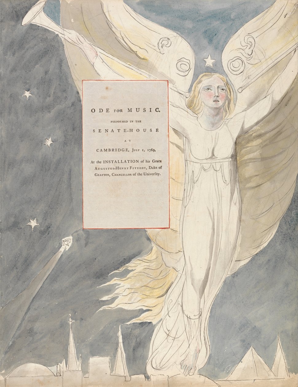De Gedichten van Thomas Gray, Ontwerp 93 door William Blake