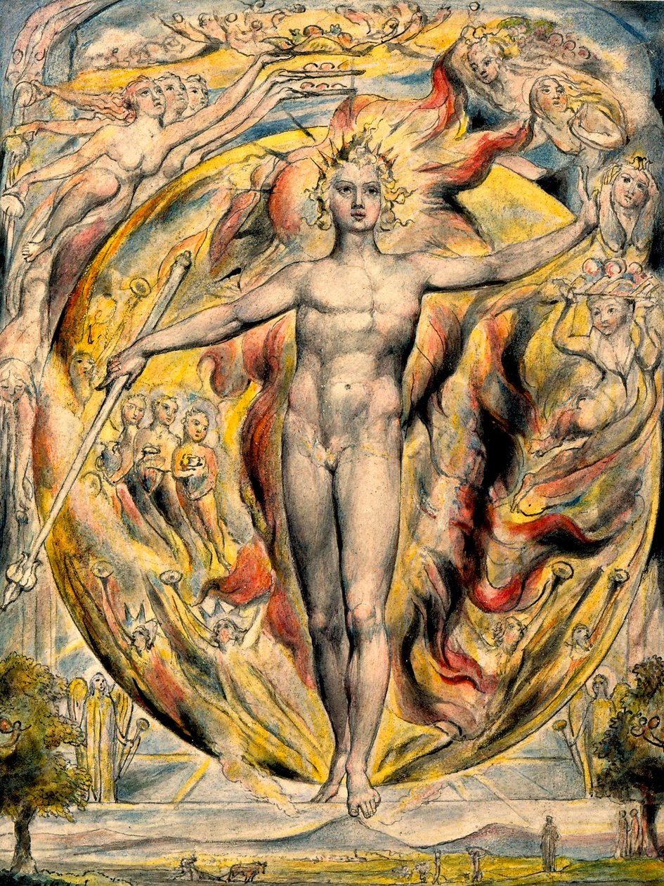De Zon bij Zijn Oostelijke Poort door William Blake