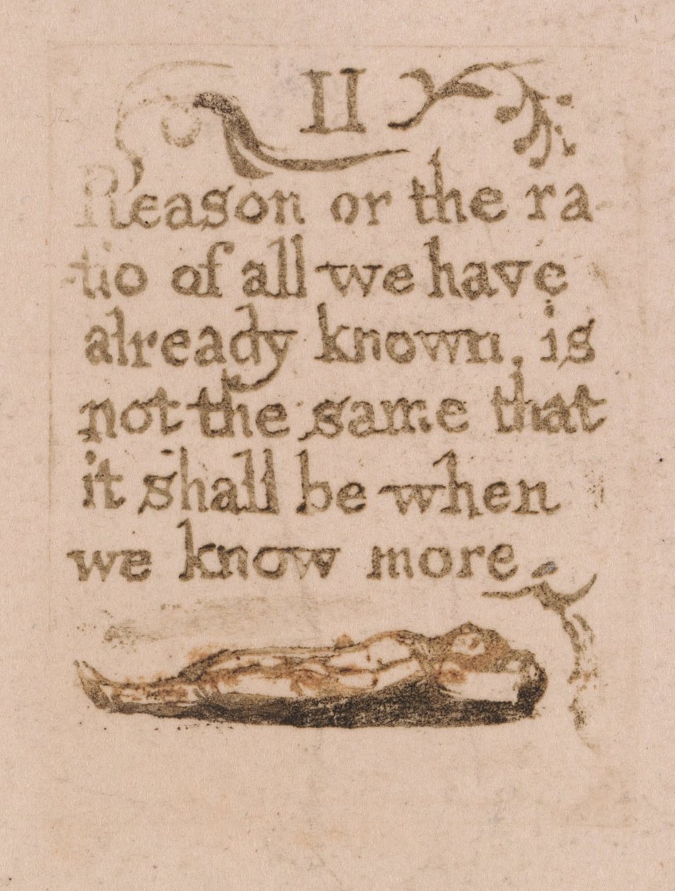 Er Is Geen Natuurlijke Religie, Plaat 11, II Rede of de Ratio... (Bentley b4) door William Blake