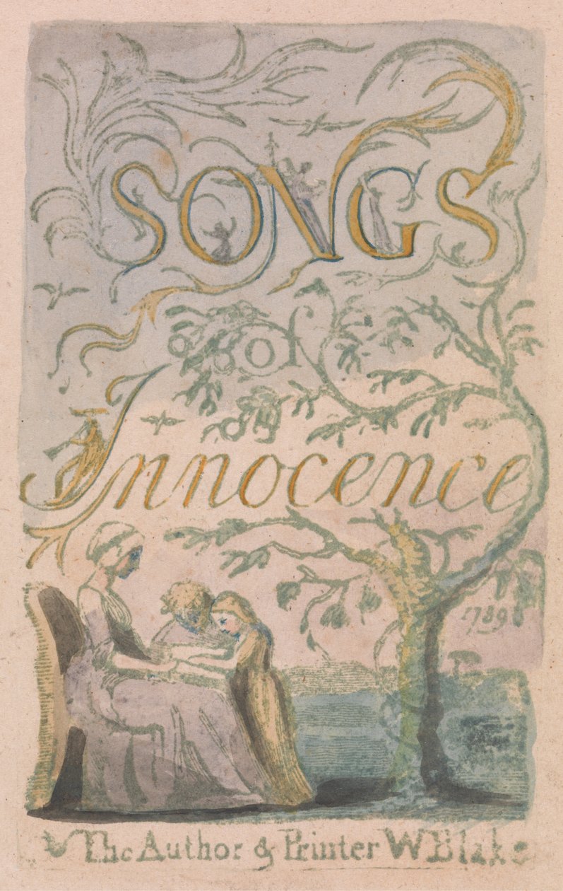 Titelpagina, plaat 2 uit Songs of Innocence, 1789 door William Blake