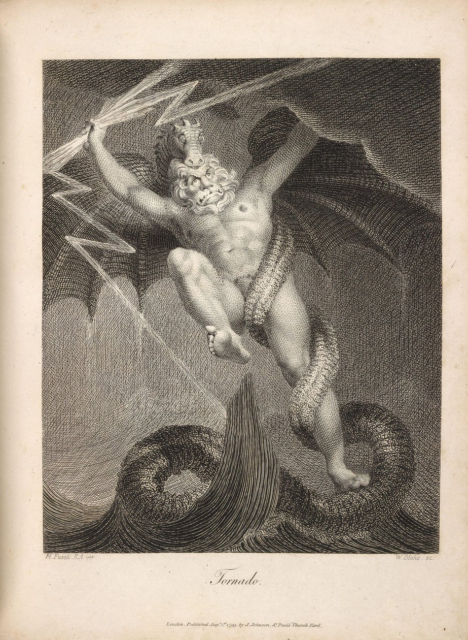 Tornado Fuseli en Blake door William Blake