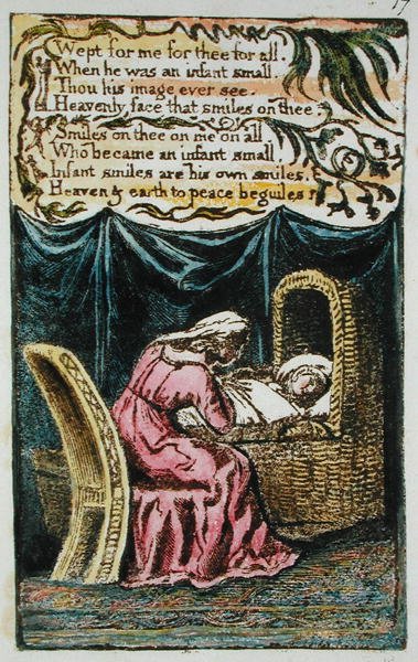 Weende voor mij... illustratie uit Songs of Innocence and of Experience (Bentley Copy L) pl.17 (Bentley 17) door William Blake