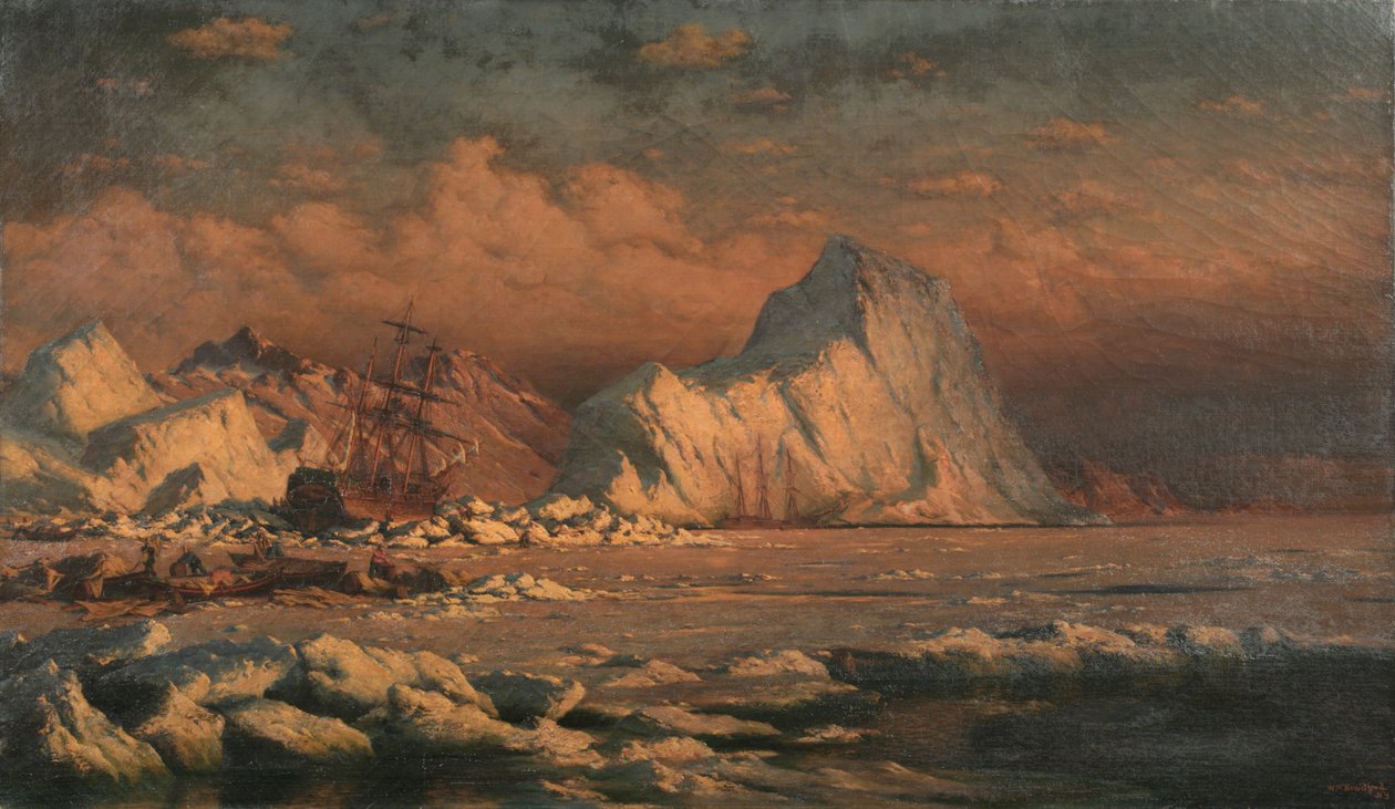 Zomer in het land van de middernachtzon, 1880 door William Bradford